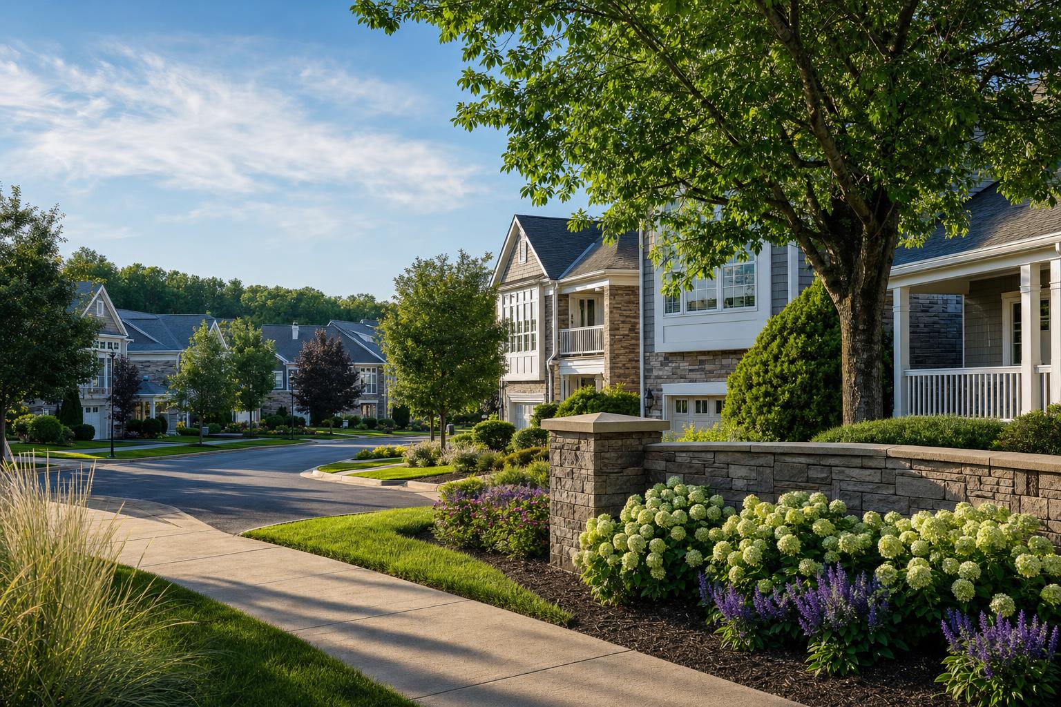 Editorial neighborhood illustration for Legacy Pointe Condo in Avon Lake, OH