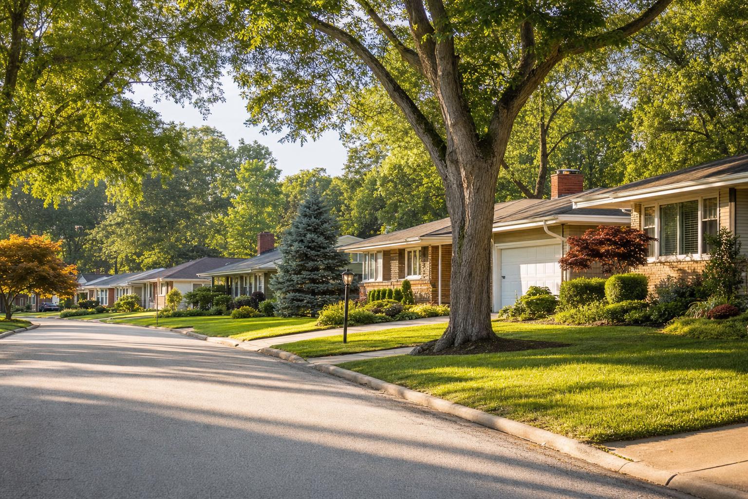 Editorial neighborhood illustration for Kolthoff in Brook Park, OH