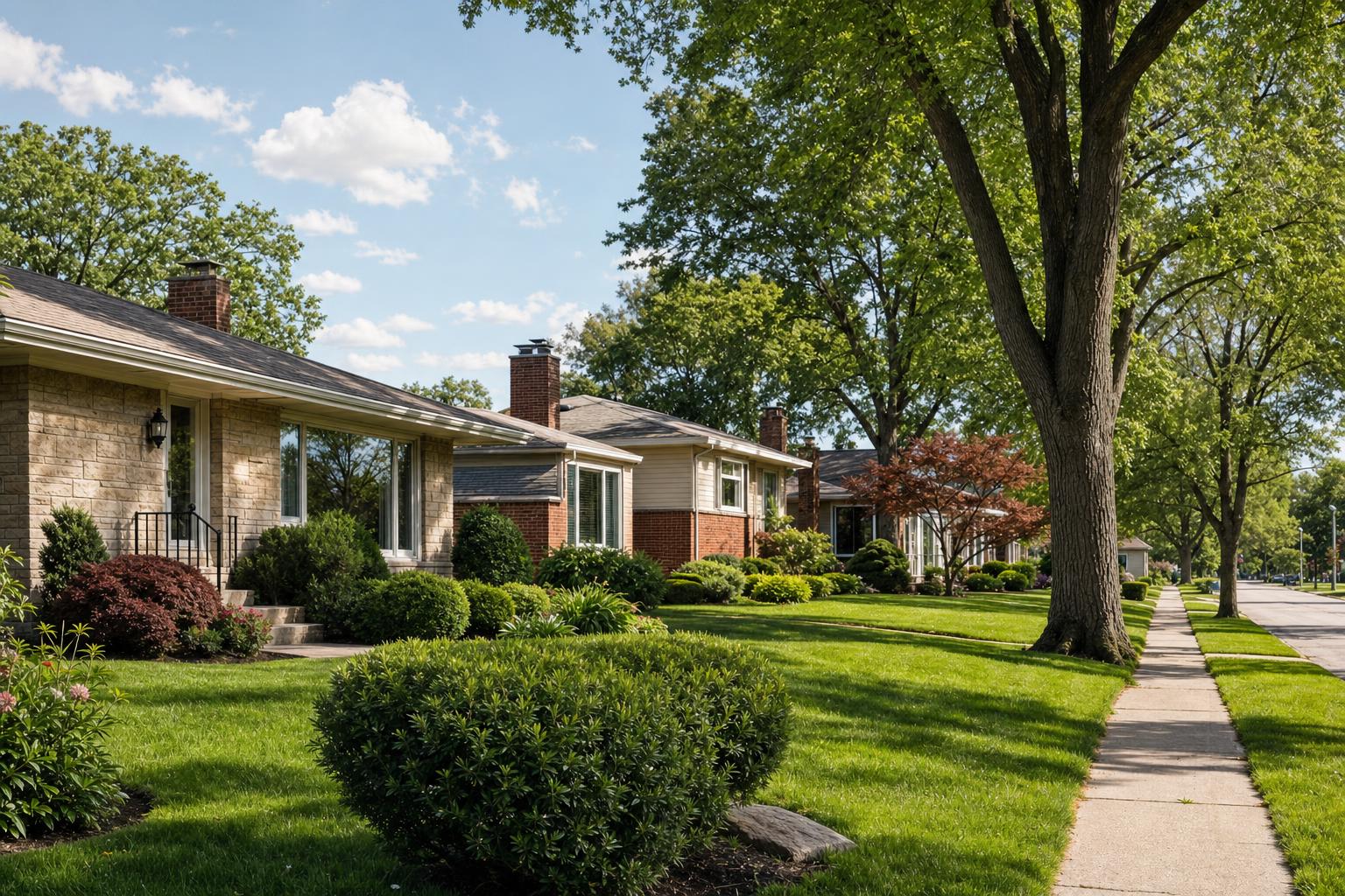 Editorial neighborhood illustration for Starlite Properties in Brook Park, OH