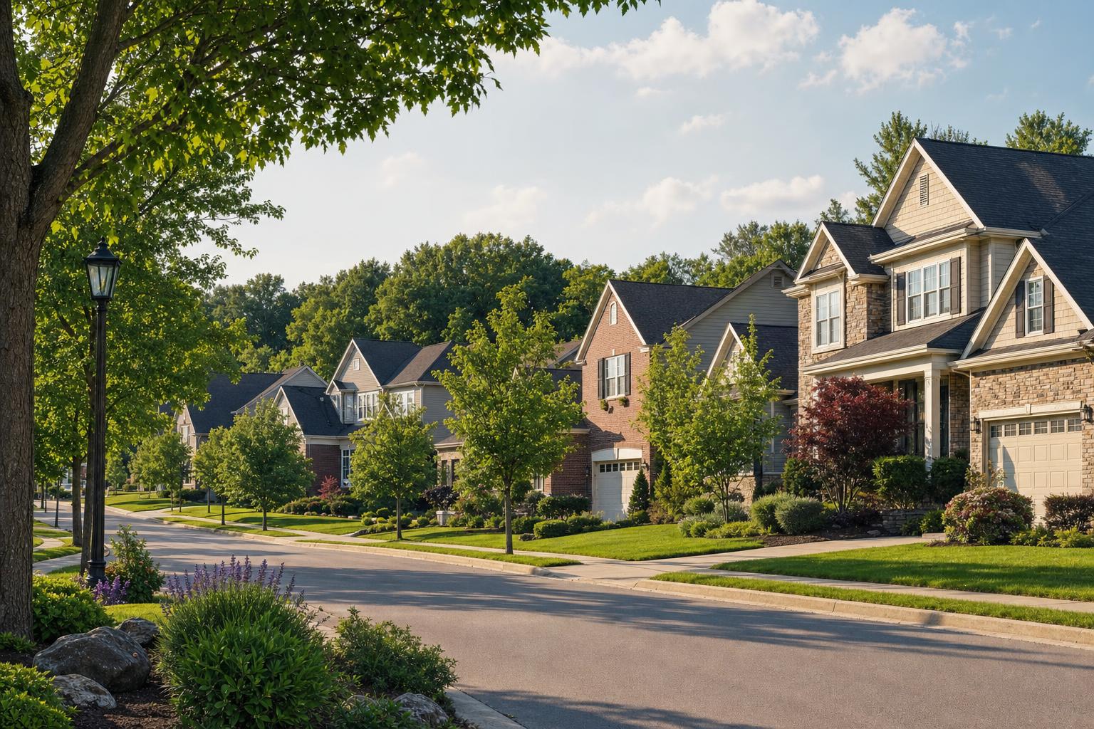 Editorial neighborhood illustration for Meadow View Phase 3 in Streetsboro, OH